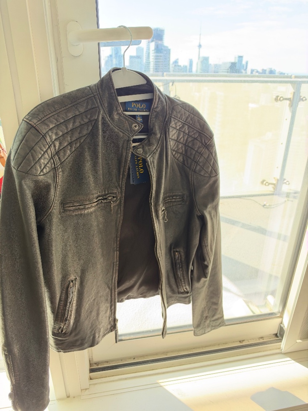 Ralph Lauren Genuine Leather Jacket Size Small